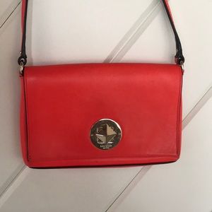 Kate Spade bright coral crossbody bag